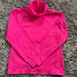 Hot pink turtleneck. Size 7/8.
